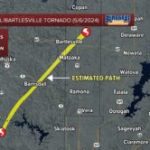PHOTO Of Tornado Path All The Way Until It Hit Barnsdall Oklahoma